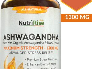 Ashwagandha 1300mg Made with Organic Ashwagandha Root Powder Shopping Exclusives