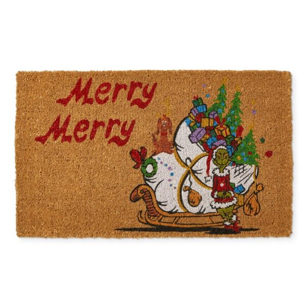 Holiday Style Merry Grinch Doormat Shopping Exclusives