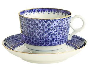 Blue Lace Mottahedeh Teacup and Saucer Shopping Exclusives