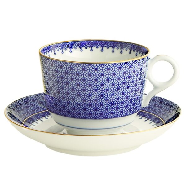 Blue Lace Mottahedeh Teacup and Saucer Shopping Exclusives