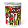 The Abstract Cat Crew Insulated Coffee Mug