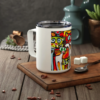 The Abstract Cat Crew Insulated Coffee Mug,6