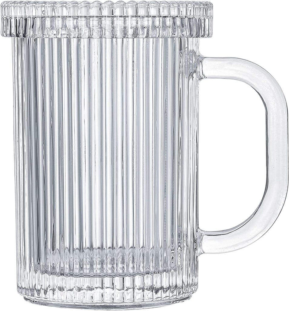 Clear Glass Coffee Mug by Lysenn Shopping Exclusives