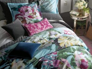 Delft Flower Sky King Duvet Cover from Designers Guild