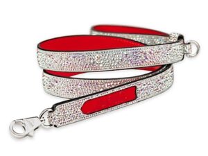 Loubileash Crystal-Embellished Leather Dog Leash from Christian Louboutin Shopping Exclusives