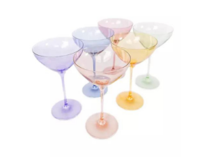 Estelle Colored 6-Piece Martini Glass Set ShoppingExclusives.com (