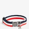 Moncler x Poldo Dog Couture striped woven pet collar SE