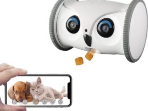 SKYMEE Owl Robot- Mobile Full HD Pet Camera with Treat Dispense ShoppingExclusives.com