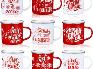 9 Hot Cocoa Bar Enamel Mugs by Yaomiao ShoppingExclusives.com