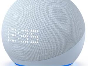 mazon Echo Dot (5th Gen) with clock