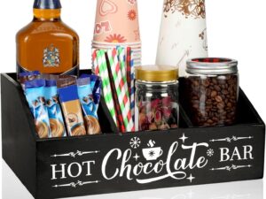 Black and White Christmas Hot Cocoa Bar Station ShoppingExclusives.com