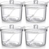 Clear 4 Pieces Sugar Bowl by Patelai ShoppingExclusives.com