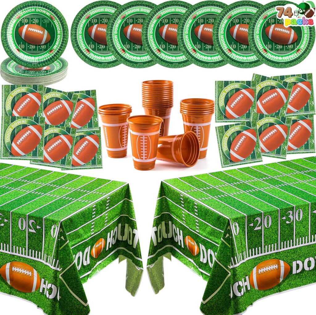 The Ultimate Super Bowl Entertainment Shopping Guide @ ShoppingExclusives.com JOYIN 74 PCS Football Game Day Party Supplies Pack