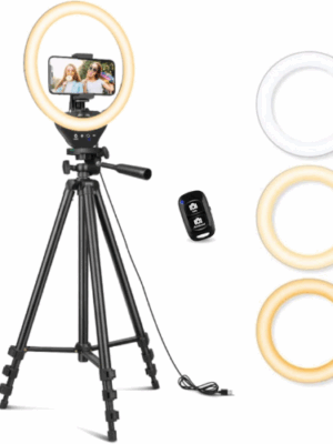 Sensyne 10'' Ring Light with 50'' Extendable Tripod Stand SE