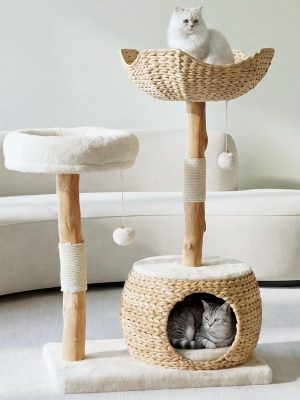 Leo & Lexi Modern Cat Tree Tower with Cave