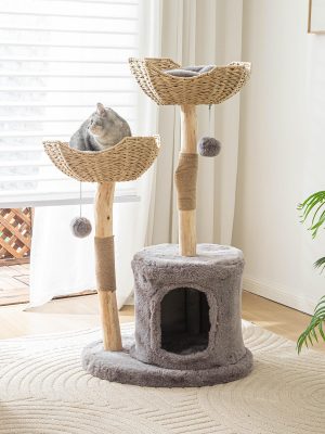 PISARRY Modern Cat Tree Tower