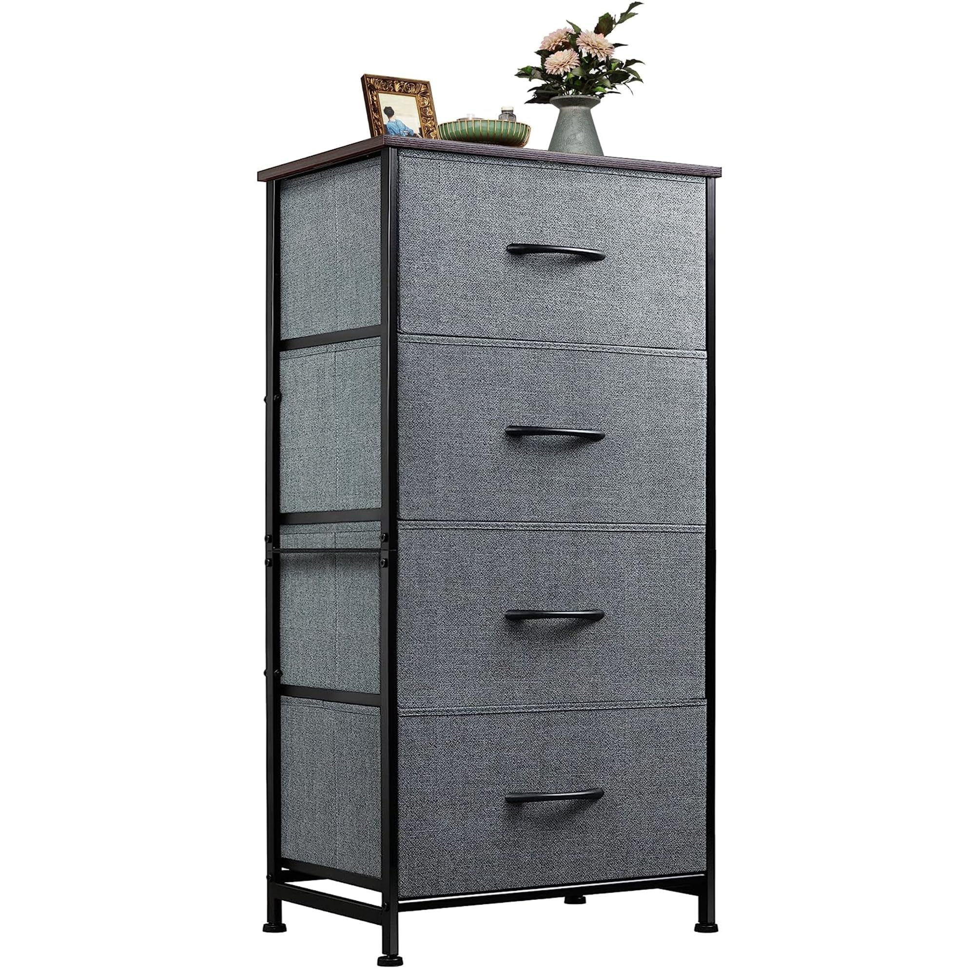 WLIVE Fabric Dresser Wood Top