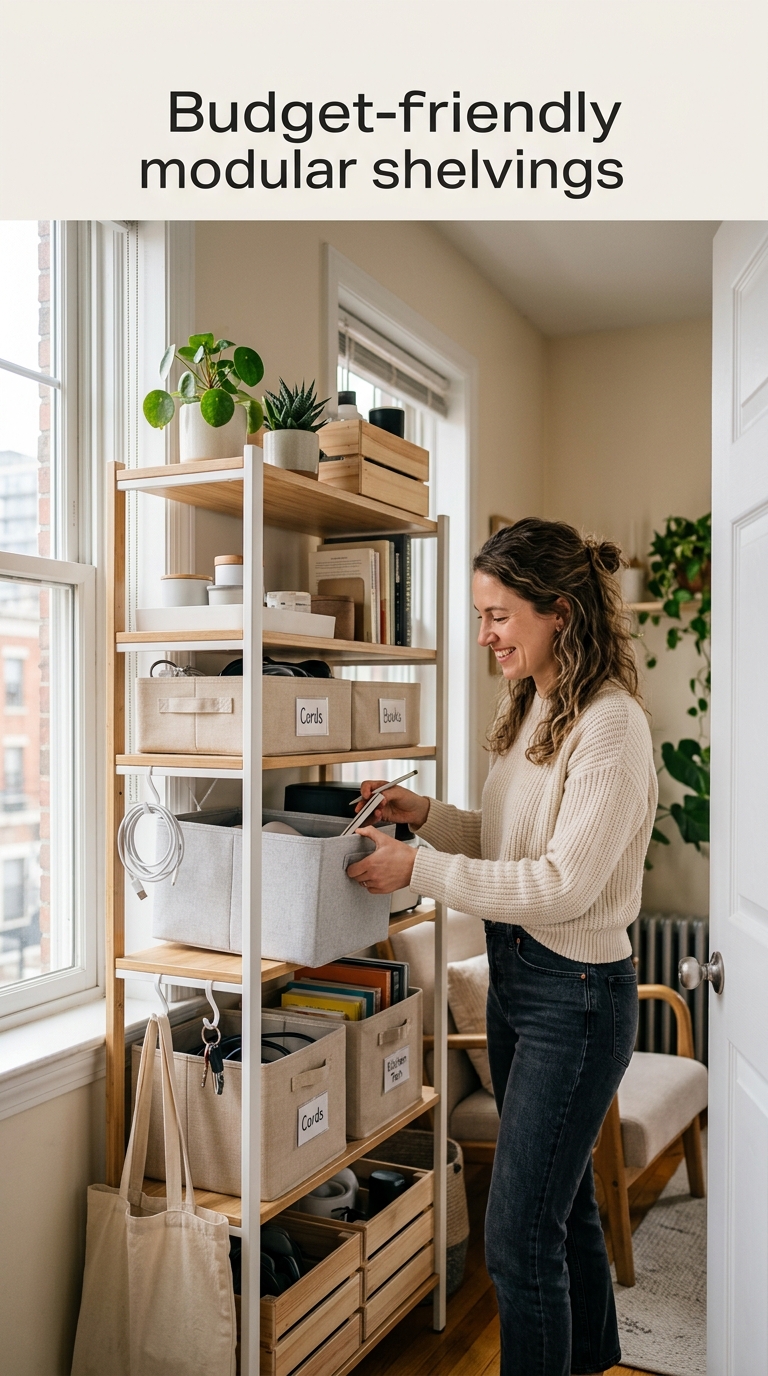 small apartment organization tips — budget-friendly storage solutions — multi-functional furniture ideas — Budget-Friendly Sm (in-article)